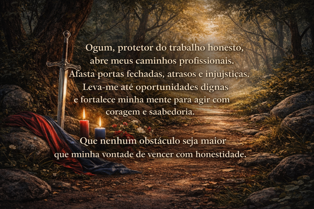 oração para Ogum abrir caminho