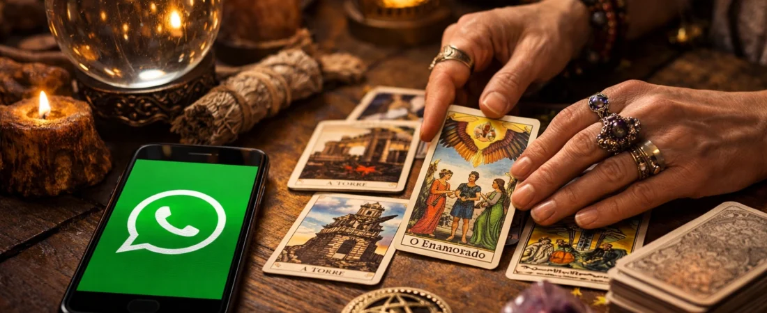 Cartomante online WhatsApp revela mensagens espirituais imediatas que podem esclarecer dúvidas sobre amor, decisões urgentes e caminhos que estão se abrindo agora