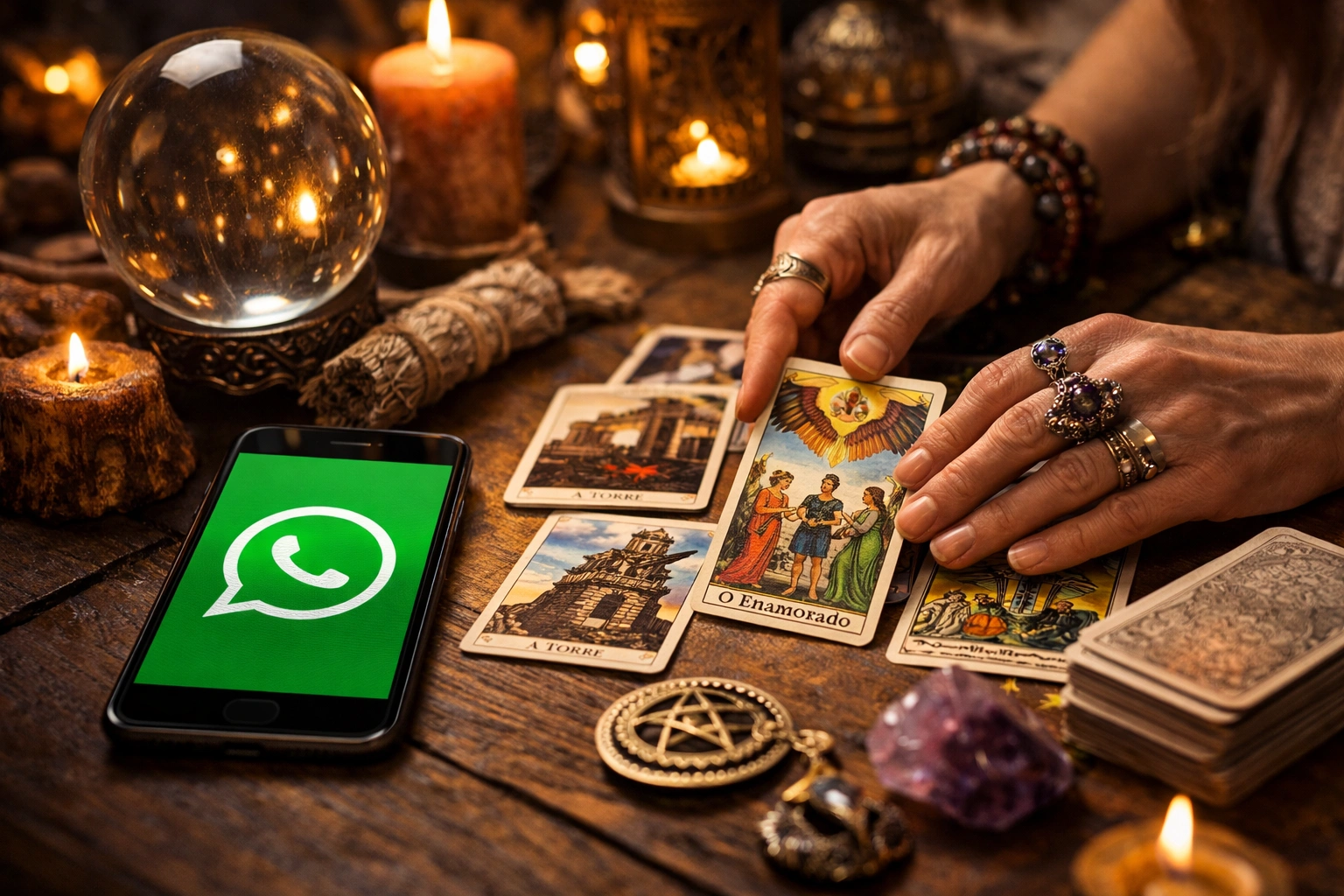Cartomante online WhatsApp revela mensagens espirituais imediatas que podem esclarecer dúvidas sobre amor, decisões urgentes e caminhos que estão se abrindo agora