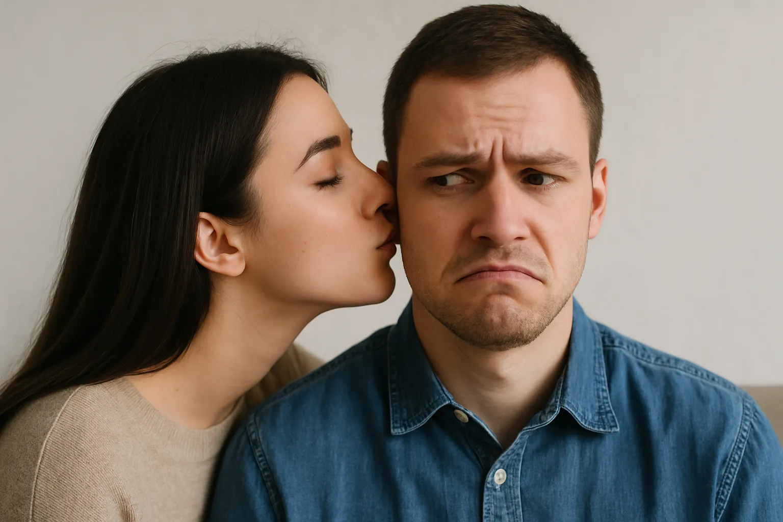 Como saber se ele não gostou do beijo?
