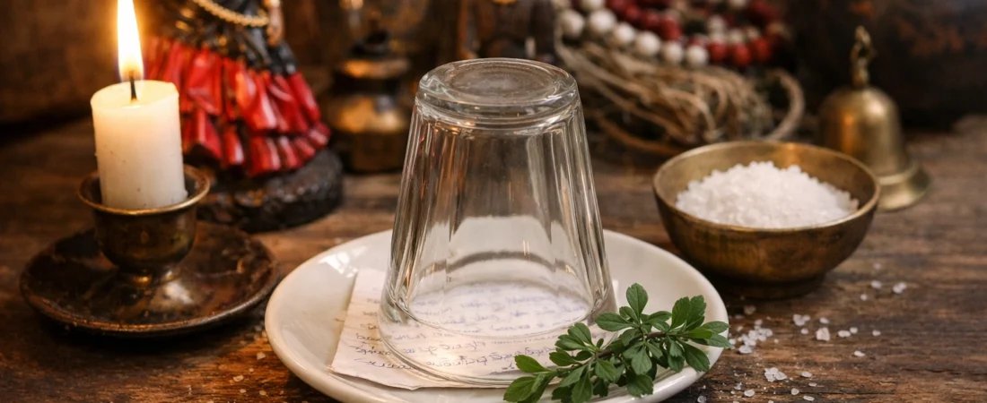 Simpatia do copo virado para baixo revela mentiras, objetos perdidos e atrai amor desesperado