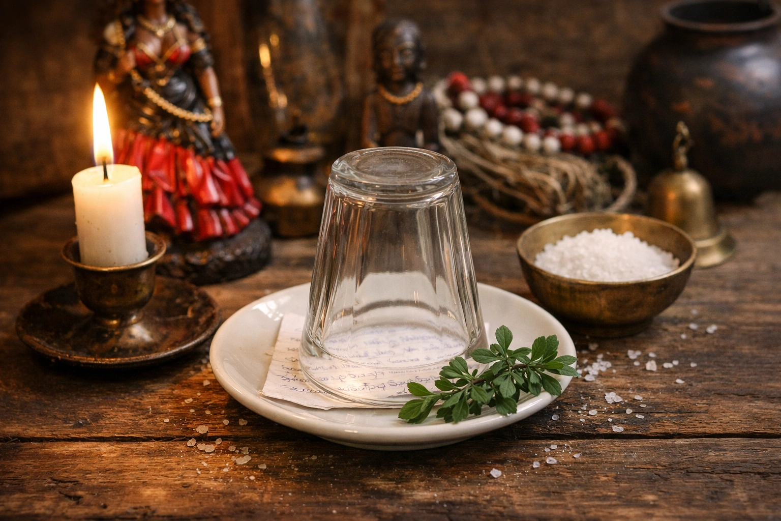 Simpatia do copo virado para baixo revela mentiras, objetos perdidos e atrai amor desesperado