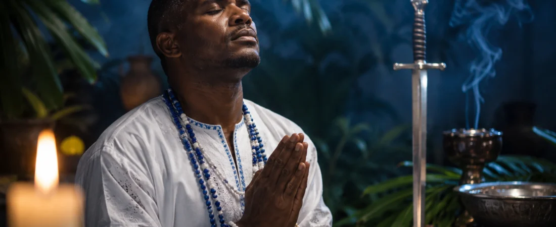 Oração para Ogum: proteção, força e caminhos abertos com respeito espiritual
