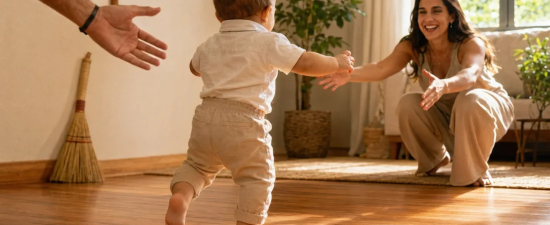 Simpatia para bebê andar: ritual popular para acompanhar os primeiros passos