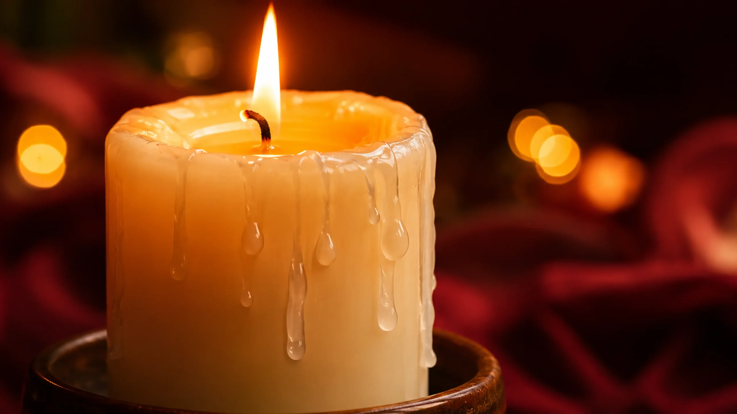 Vela chorando: significado espiritual das gotas de cera durante a queima