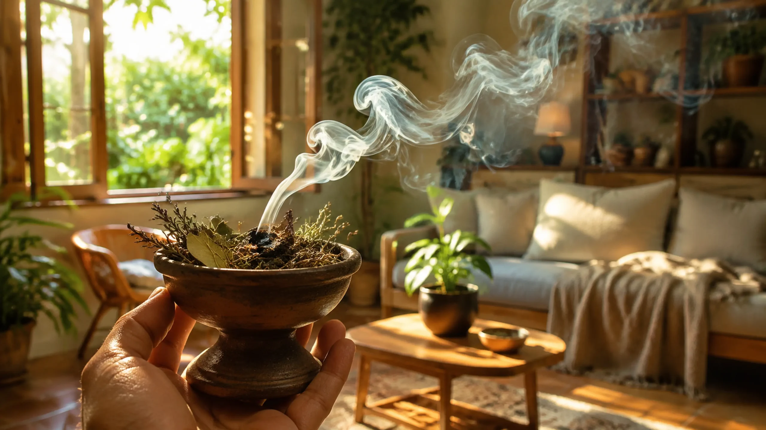 Pode defumar a casa no domingo? Veja o que as tradições espirituais recomendam e quais cuidados tomar