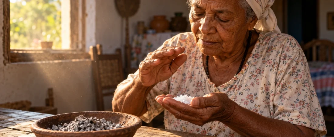 Como tirar quebranto? Conheça a reza com sal de uma benzedeira que pesquisadores registraram em 1974